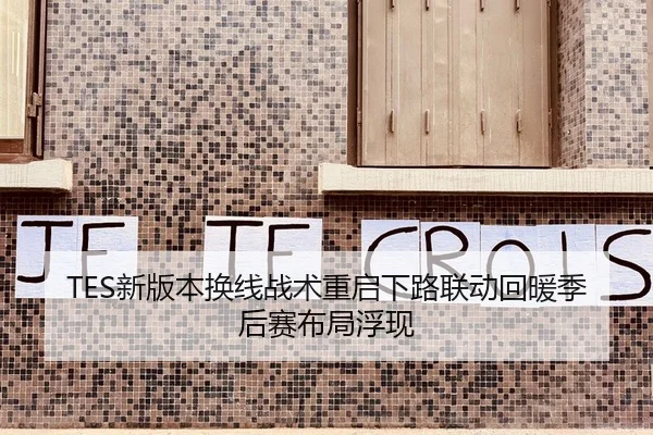 TES新版本换线战术重启下路联动回暖季后赛布局浮现